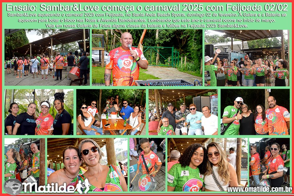 Ensaio: Sambar&Love comea o carnaval 2025 c/ Feijoada 02/02